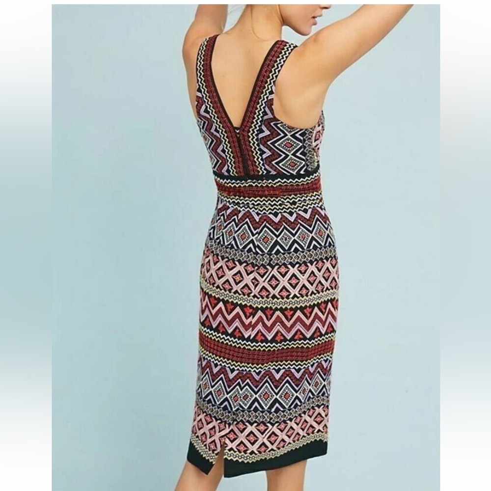 Anthropologie Akemi + Kin Geo-Embroidered Column Dress - Picture 6 of 15